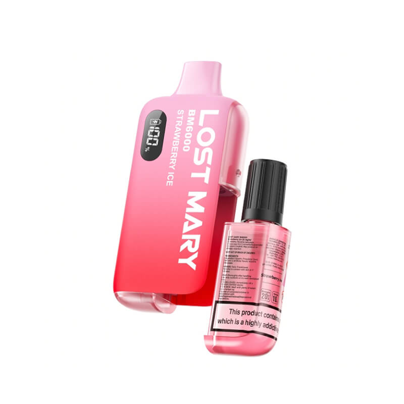 Lost Mary BM6000 Strawberry Ice Disposable Vape  - 20mg