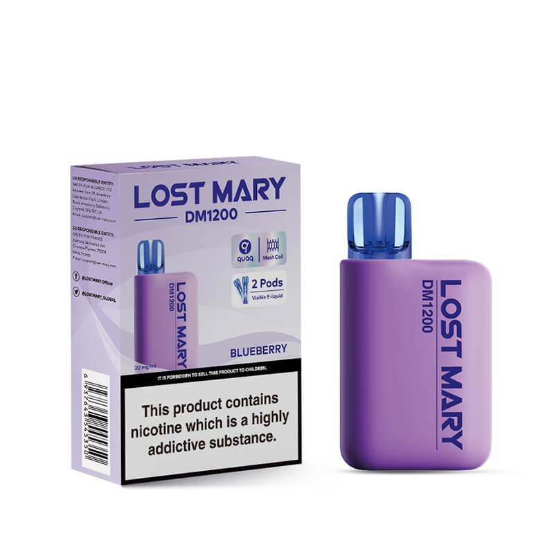 Lost Mary DM1200 Blueberry Disposable Vape 20mg