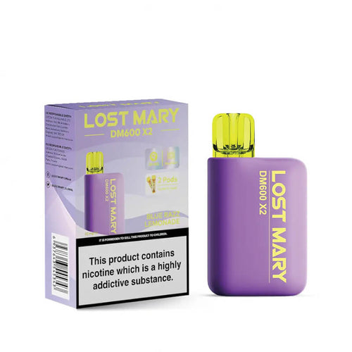 Lost Mary DM600 X2 Blue Razz Lemonade Disposable Vape 20mg