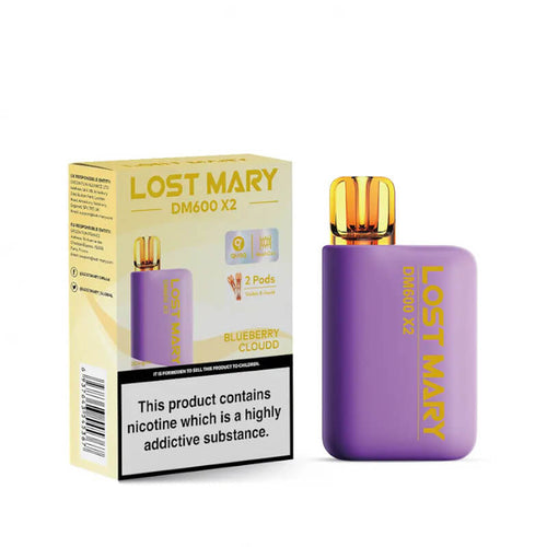 Lost Mary DM600 X2 Blueberry Cloudd Disposable Vape 20mg