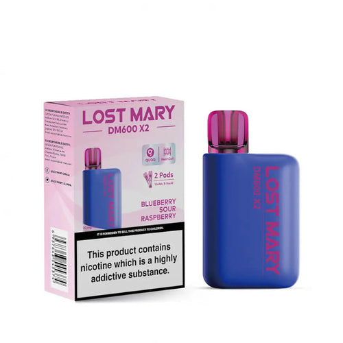 Lost Mary DM600 X2 Blueberry Sour Raspberry Disposable Vape 20mg