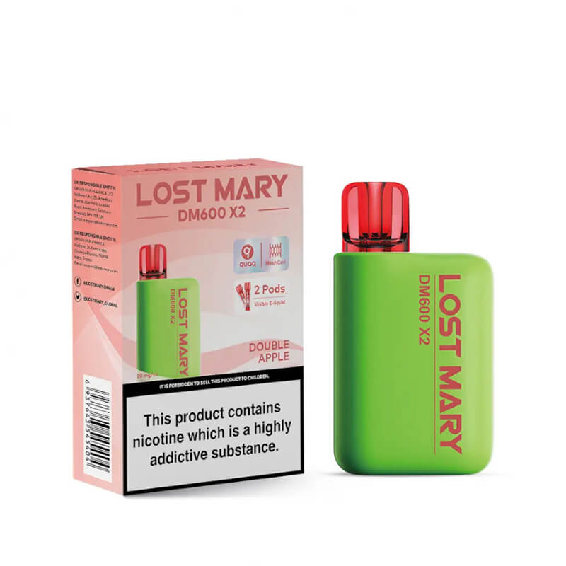 Lost Mary DM600 X2 Double Apple Disposable Vape 20mg