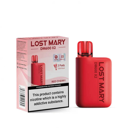 Lost Mary DM600 X2 Red Cherry Disposable Vape 20mg