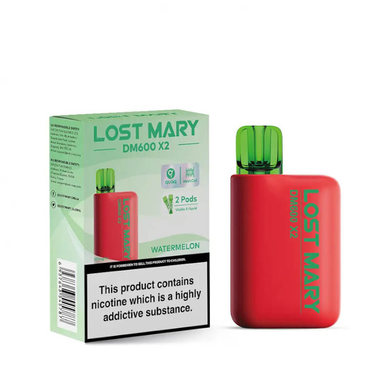 Lost Mary DM600 X2 Watermelon Disposable Vape 20mg