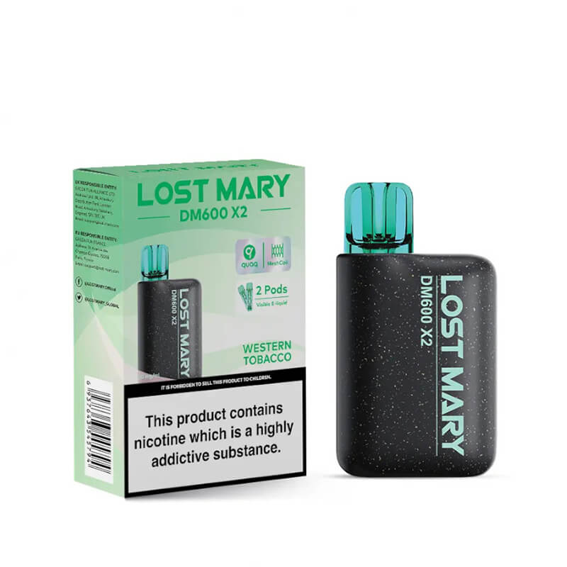 Lost Mary DM600 X2 Western Tobacco Disposable Vape 20mg