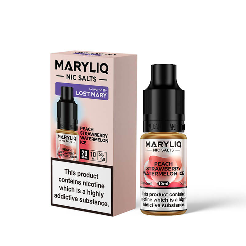 Lost Mary Maryliq Peach Strawberry Watermelon Ice 10ml Nic Salt E-Liquid