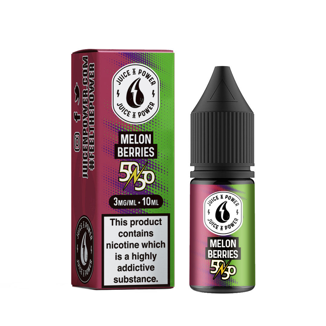 Juice N Power Melon Berries 50/50 E-Liquid