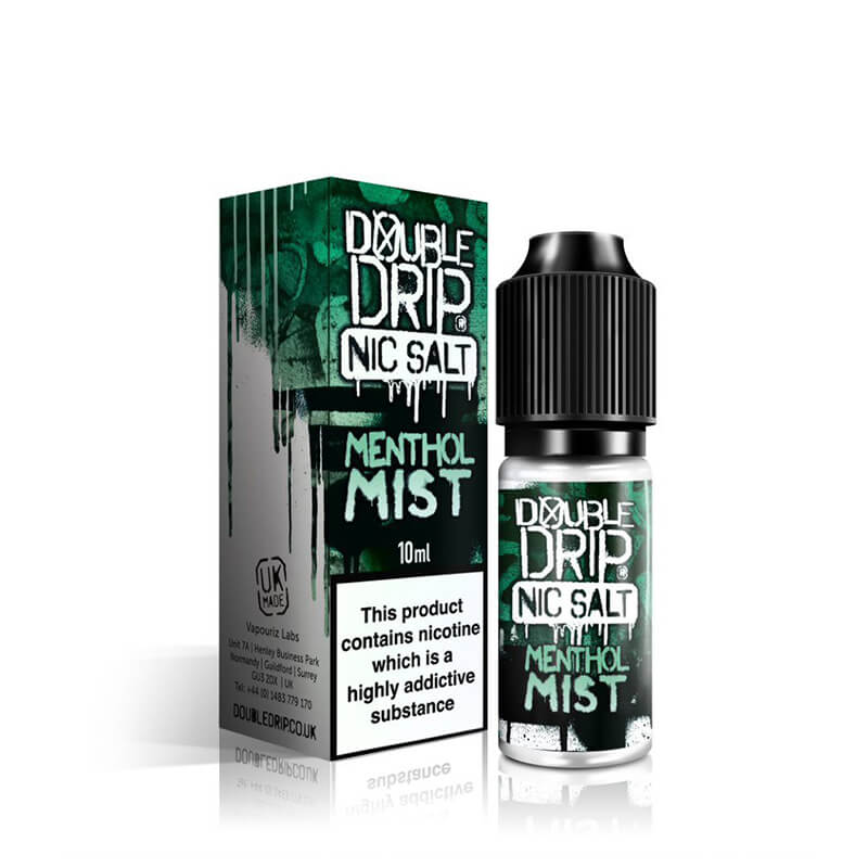 Double Drip Menthol Mist Nic Salts E Liquid 10ml