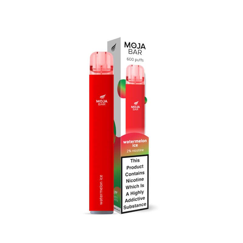 Moja Bar 600 Watermelon Ice  Disposable Vape 20mg By Liberty Flights