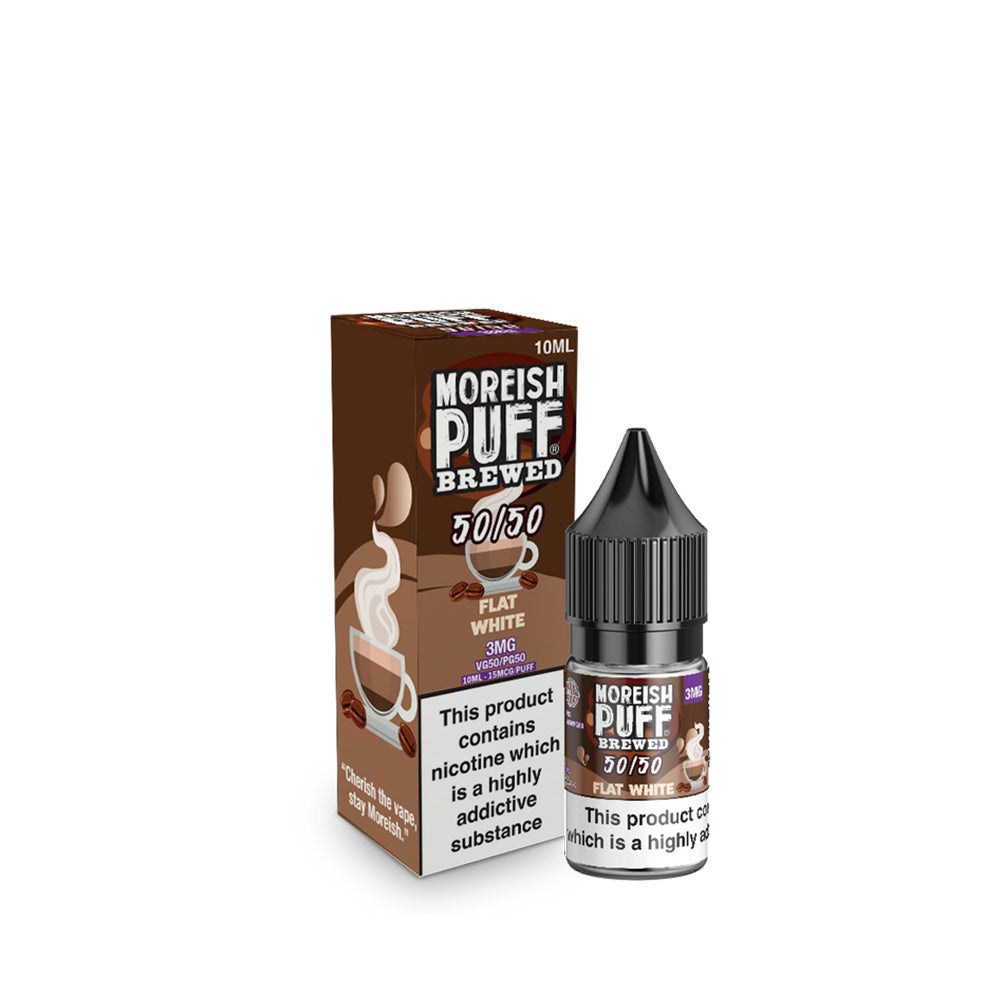 Moreish Puff Brewed Flat White 50/50 E-Liquid