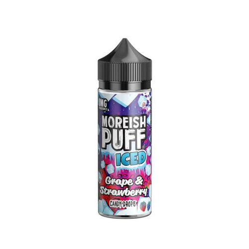 Moreish Puff Iced Grape & Strawberry Candy Drops 100ml Shortfill E-Liquid