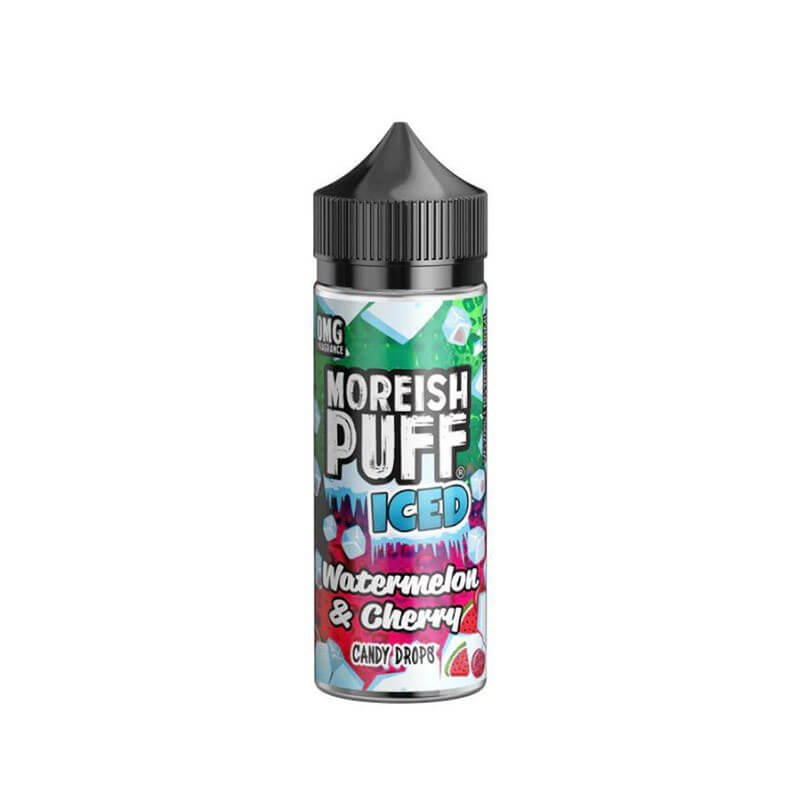 Moreish Puff Iced Watermelon & Cherry Candy Drops 100ml Shortfill E-Liquid