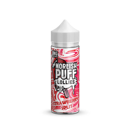 Moreish Puff Lollies Strawberry Split 100ml Shortfill E-Liquid