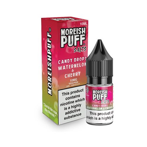 Moreish Puff Candy Drops Watermelon Cherry Nic Salt E-Liquid