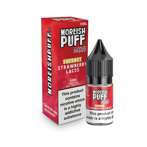 Moreish Puff Sherbet Strawberry Laces Nic Salt E-Liquid