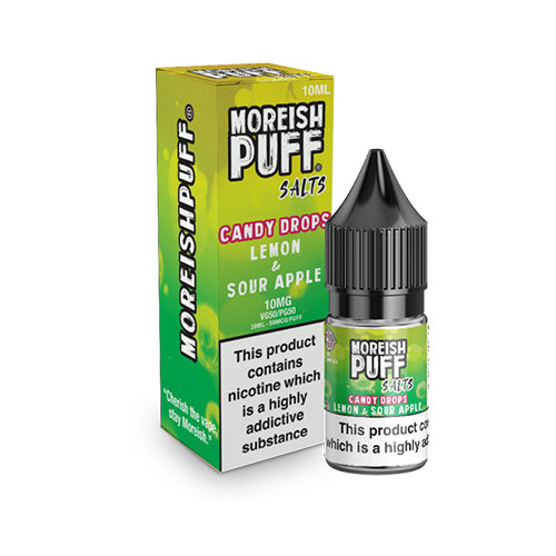 Moreish Puff Candy Drops Lemon Sour Apple Nic Salt E-Liquid