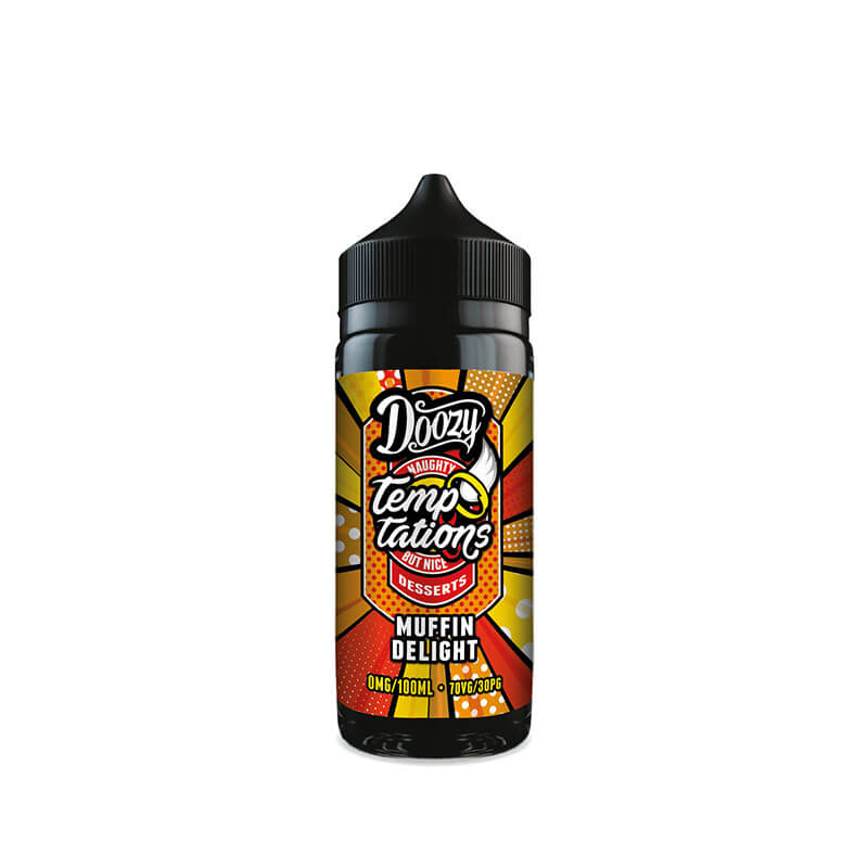 Doozy Vape Co Temptations Muffin Delight 100ml Shortfill E-Liquid