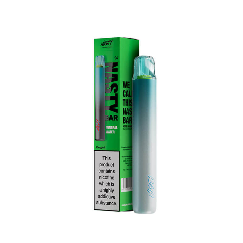 Nasty Bar Mineral Water Disposable Vape 20mg By Nasty Juice