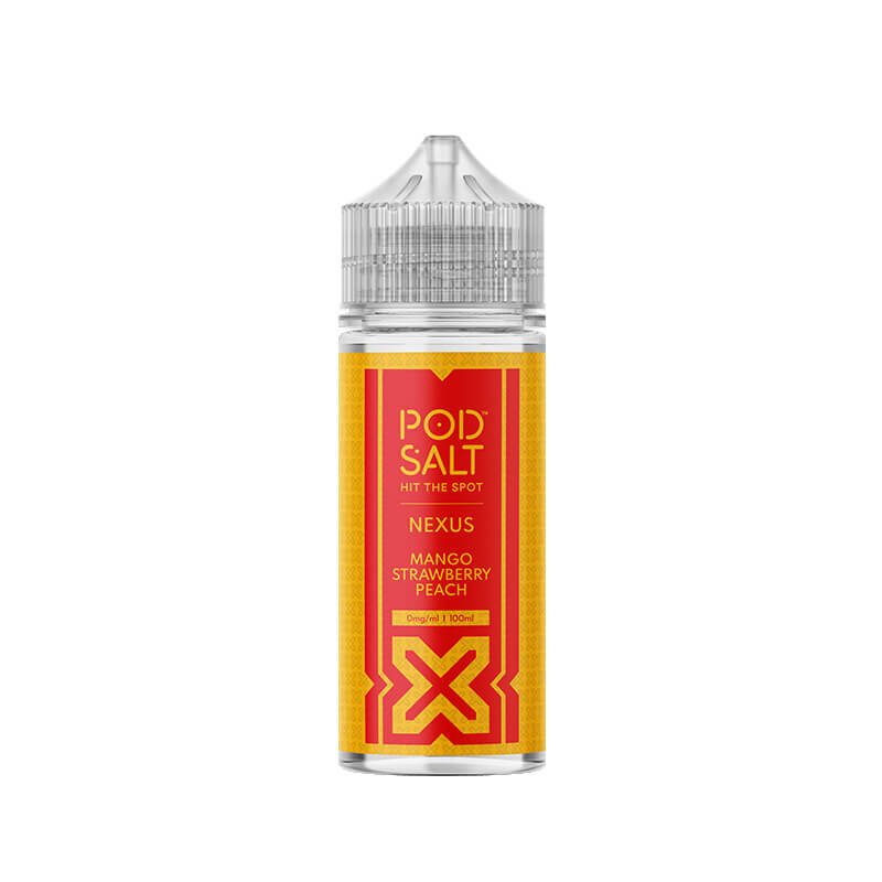 Pod Salt Nexus Mango Strawberry Peach 100ml Shortfill E-Liquid