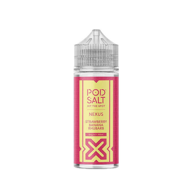 Pod Salt Nexus Strawberry Banana Rhubarb 100ml Shortfill E-Liquid