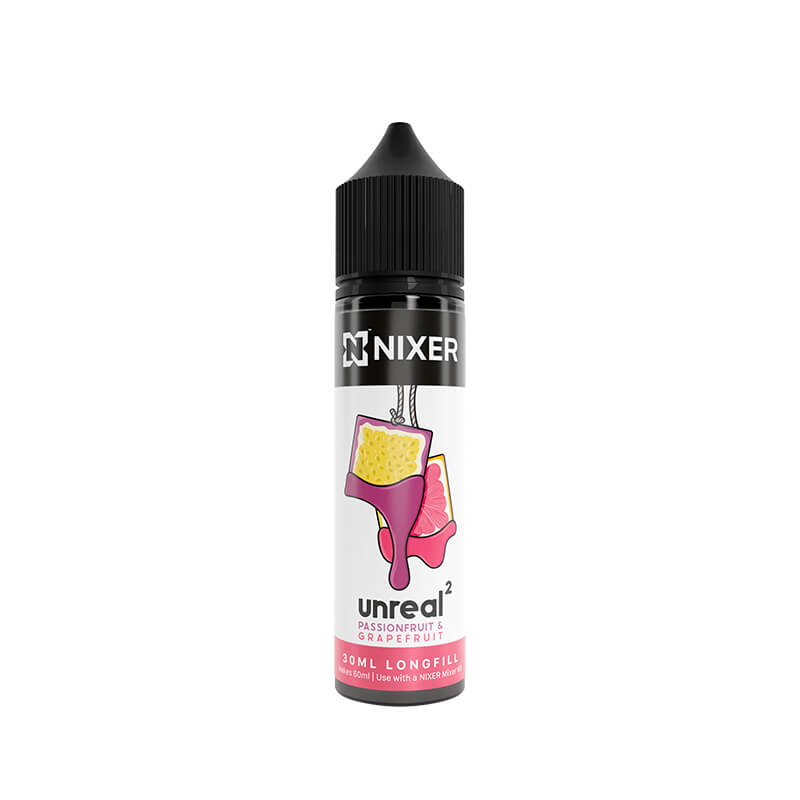 Nixer Unreal 2 Passionfruit & Grapefruit 30ml Longfill E-Liquid