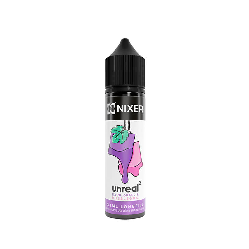 Nixer Unreal 2 Dark Grape & Bubblegum 30ml Longfill E-Liquid