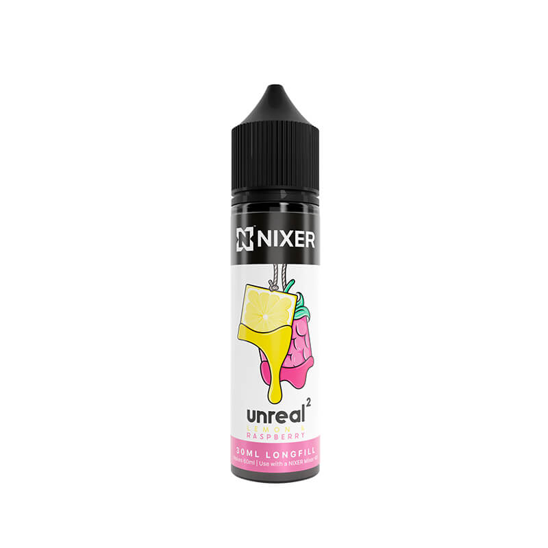 Nixer Unreal 2 Lemon & Raspberry 30ml Longfill E-Liquid