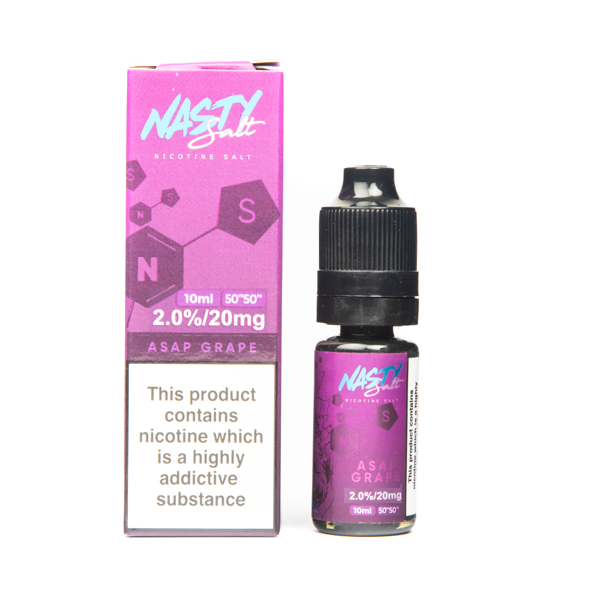 Nasty Juice ASAP Grape Nasty Salt E Liquid 10ml