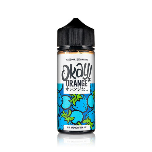 Okay! Orange - Blue Raspberry Bon Bon 100ml Shortfill E-Liquid