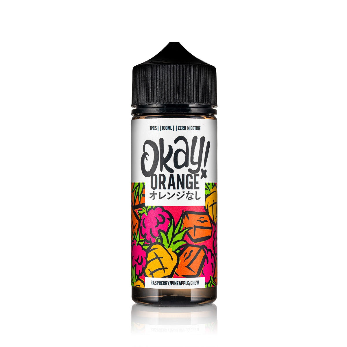 Okay! Orange - Raspberry Pineapple Chew 100ml Shortfill E-Liquid