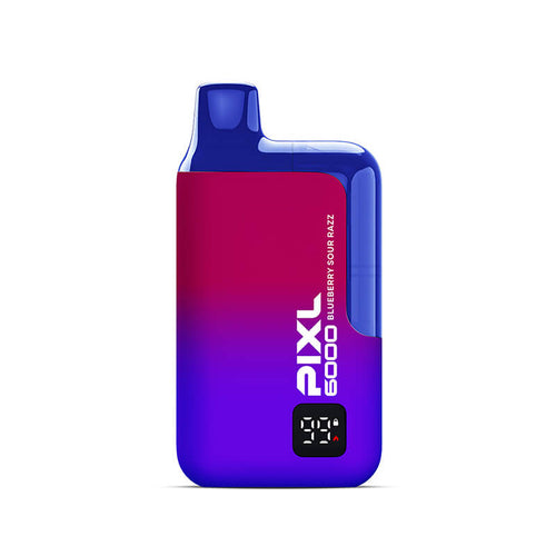 Pixl 6000 Blueberry Sour Razz Prefilled Rechargeable Disposable Vape - 20mg