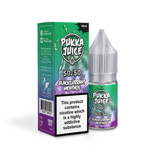 Pukka Juice Blackcurrant Menthol 10ml E-Liquid