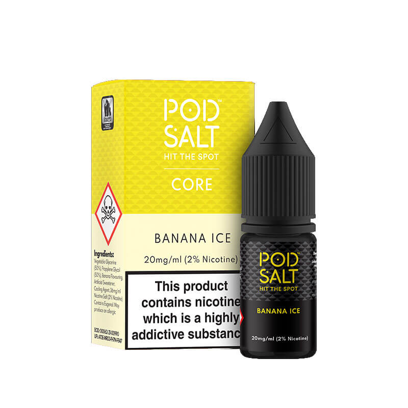 Pod Salt Core Banana Ice 10ml Nic Salt E-Liquid