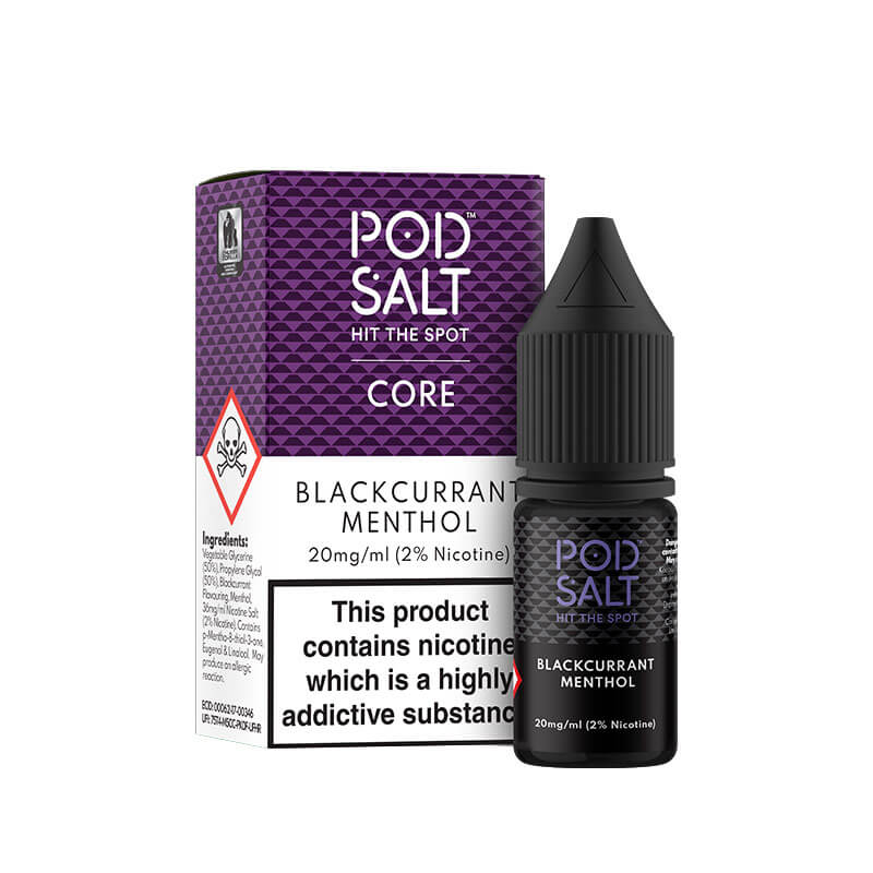 Pod Salt Core Blackcurrant Menthol Nic Salt E-Liquid