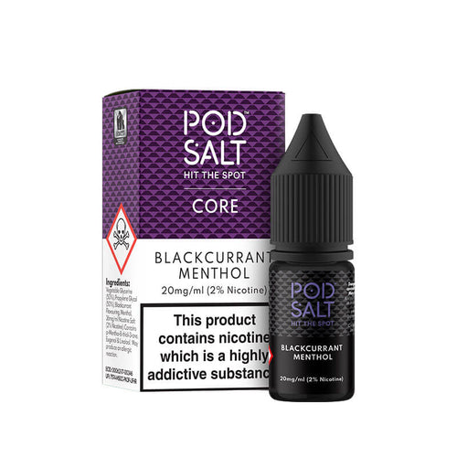 Pod Salt Core Blackcurrant Menthol Nic Salt E-Liquid