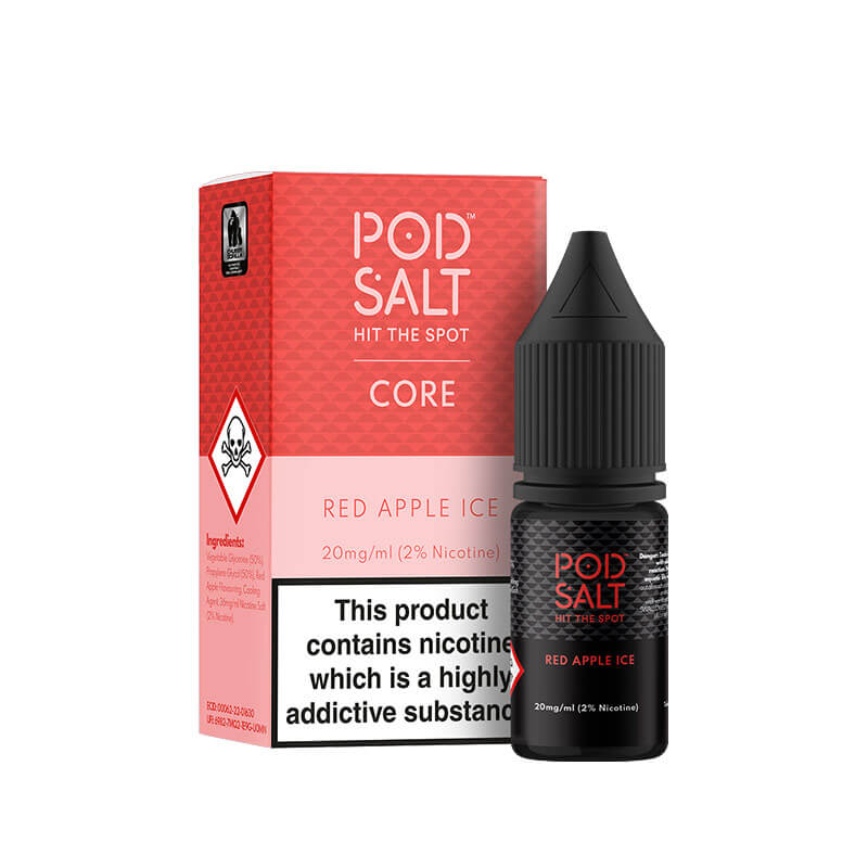 Pod Salt Core Red Apple Ice 10ml Nic Salt E-Liquid