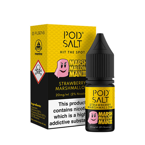 Pod Salt Fusion Marshmallow Man Nic Salt E-Liquid - 20mg