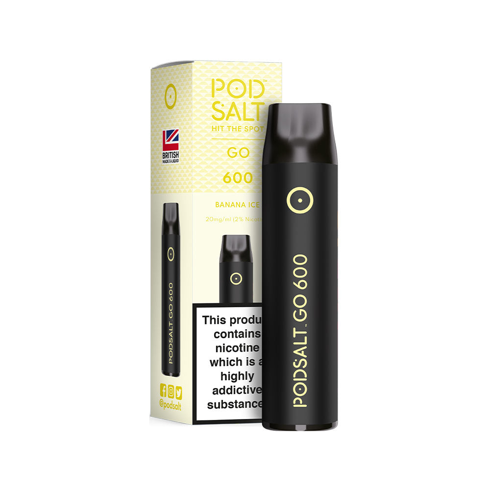 Pod Salt Go 600 Banana Ice 20mg Disposable Vape