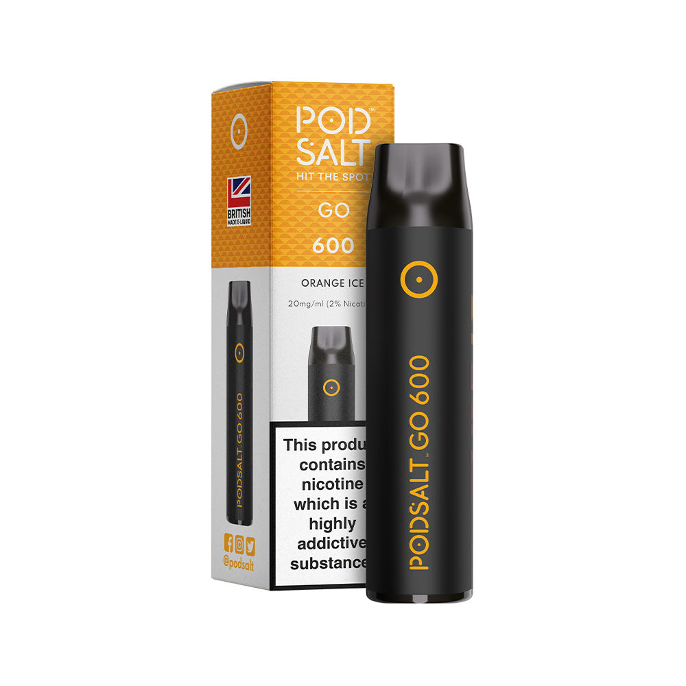 Pod Salt Go 600 Orange Ice 20mg Disposable Vape