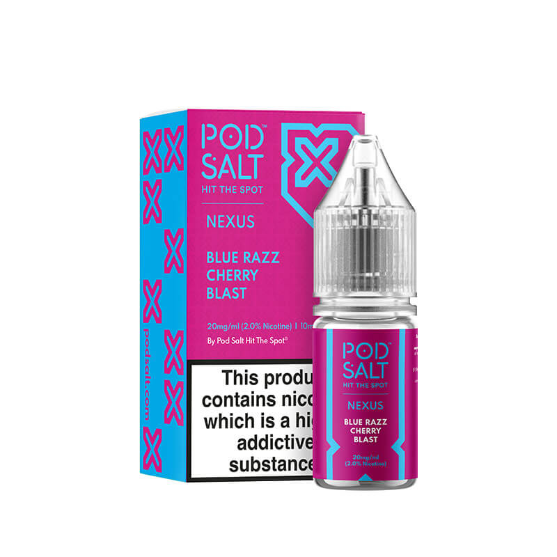 Pod Salt Nexus Blue Razz Cherry Blast Nic Salt E-Liquid 10ml