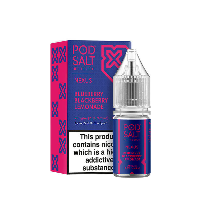 Pod Salt Nexus Blueberry Blackberry Lemonade Nic Salt E-Liquid 10ml