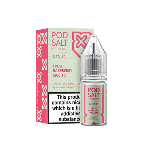 Pod Salt Nexus Fresh Raspberry Mojito Nic Salt E-Liquid 10ml