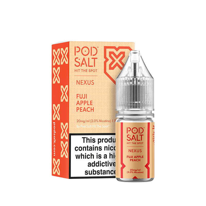 Pod Salt Nexus Fuji Apple Peach Nic Salt E-Liquid 10ml