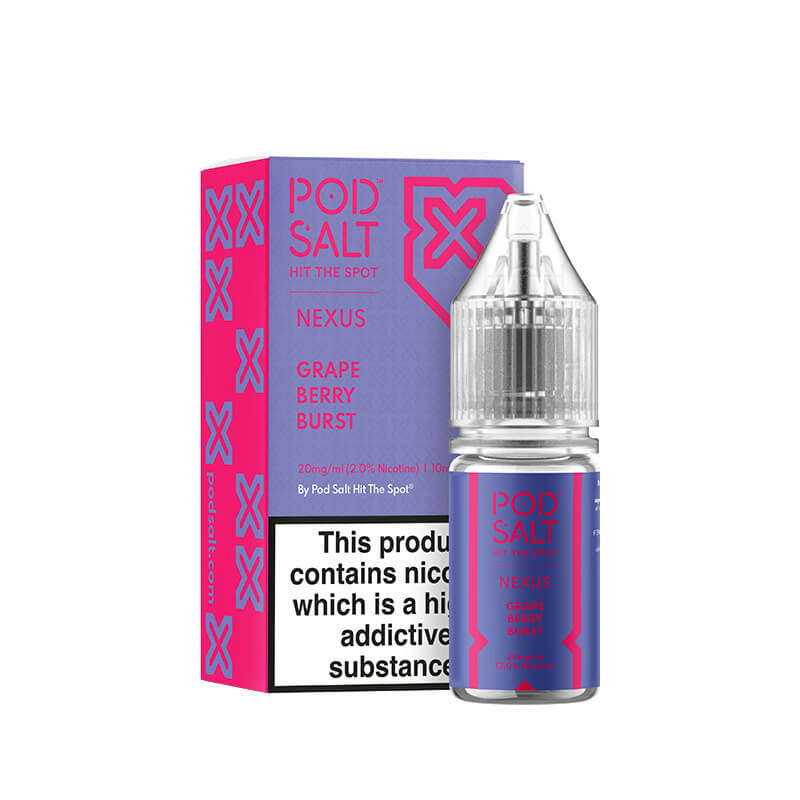 Pod Salt Nexus Grape Berry Blast Nic Salt E-Liquid 10ml