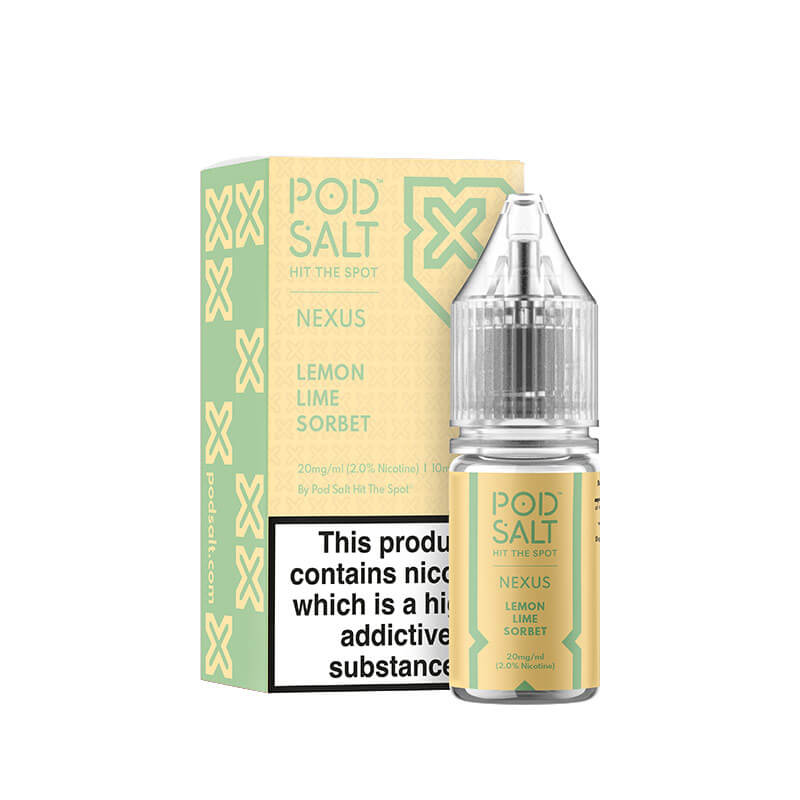 Pod Salt Nexus Lemon Lime Sorbet Nic Salt E-Liquid 10ml