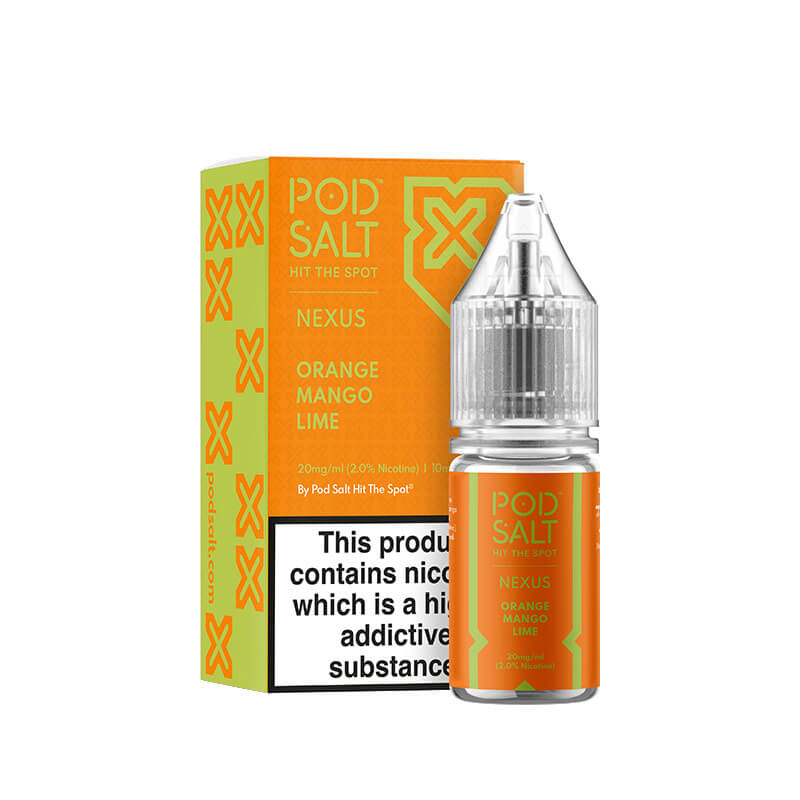 Pod Salt Nexus Orange Mango Lime Nic Salt E-Liquid 10ml