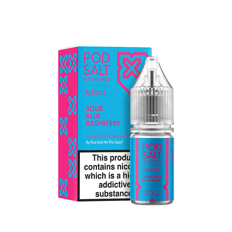 Pod Salt Nexus Sour Blue Raspberry Nic Salt E-Liquid 10ml