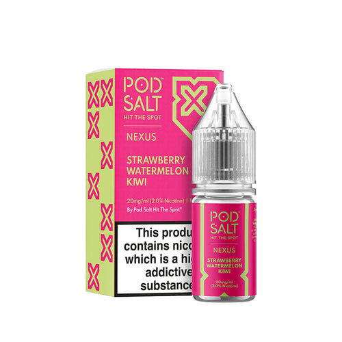 Pod Salt Nexus Strawberry Watermelon Kiwi Nic Salt E-Liquid 10ml