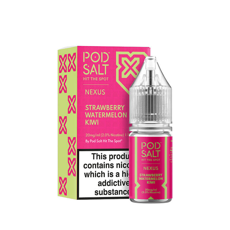 Pod Salt Nexus Strawberry Watermelon Kiwi Nic Salt E-Liquid 10ml