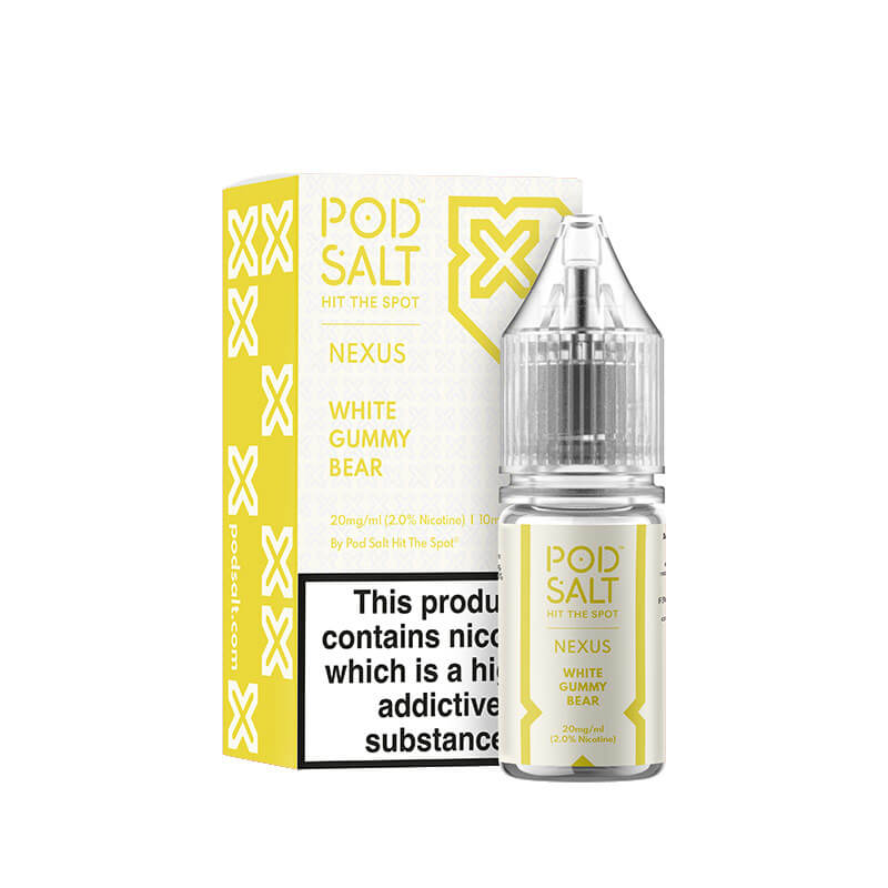 Pod Salt Nexus White Gummy Bear Nic Salt E-Liquid 10ml